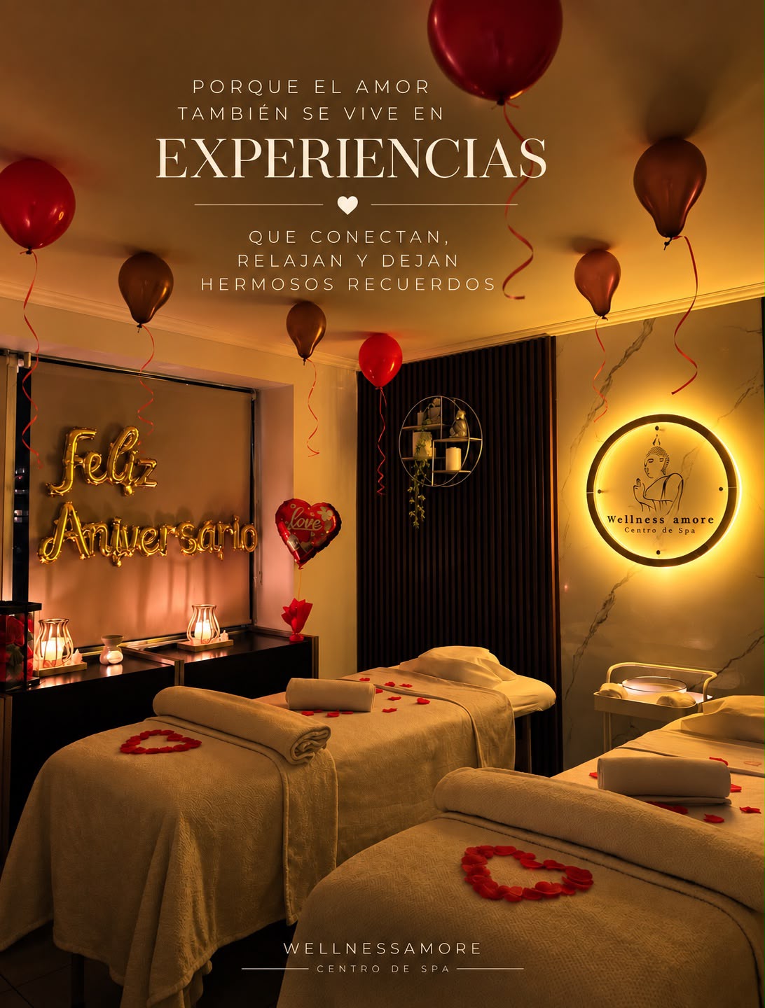 Celebración romántica Wellnessamore