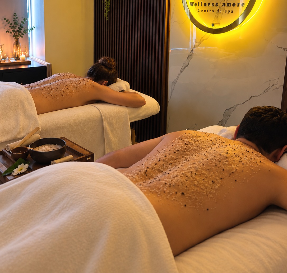 Masaje con exfoliación y mascarilla